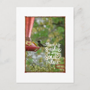 Carte Postale Soleil des colibris dans mon âme