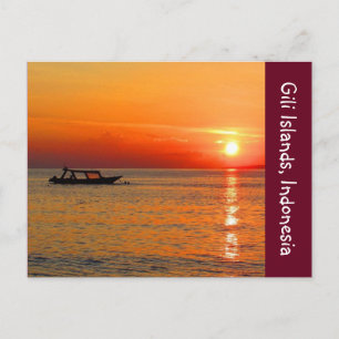 Carte Postale soleil d'indonésie