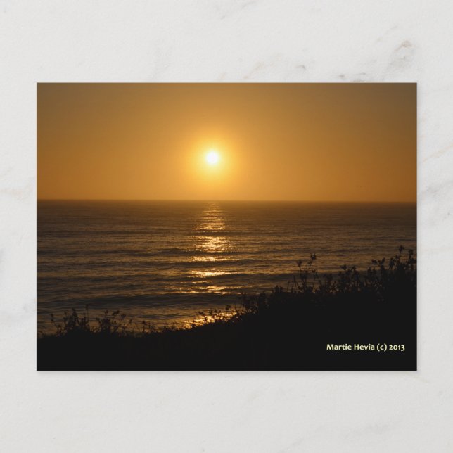 Carte Postale Soleil doré V | Blue Beach Song™ (Devant)