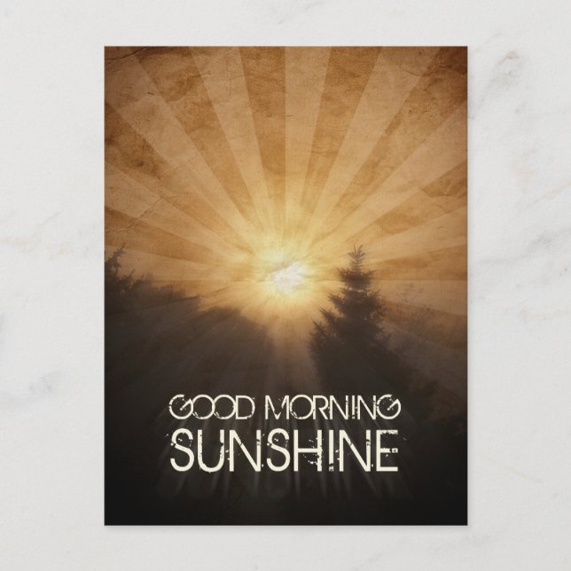 Carte Postale Soleil du bon matin (Devant)