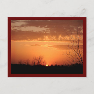 Carte Postale Soleil du soir