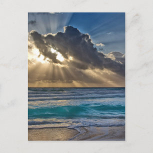 Carte Postale Soleil et nuages sur l'océan