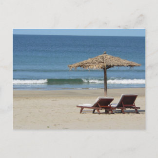 Carte Postale Soleil, plage et mer