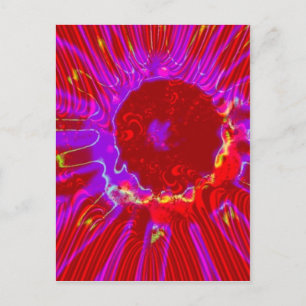 Carte Postale soleil rouge