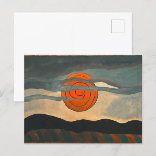 Carte Postale Soleil rouge   Arthur Dove  