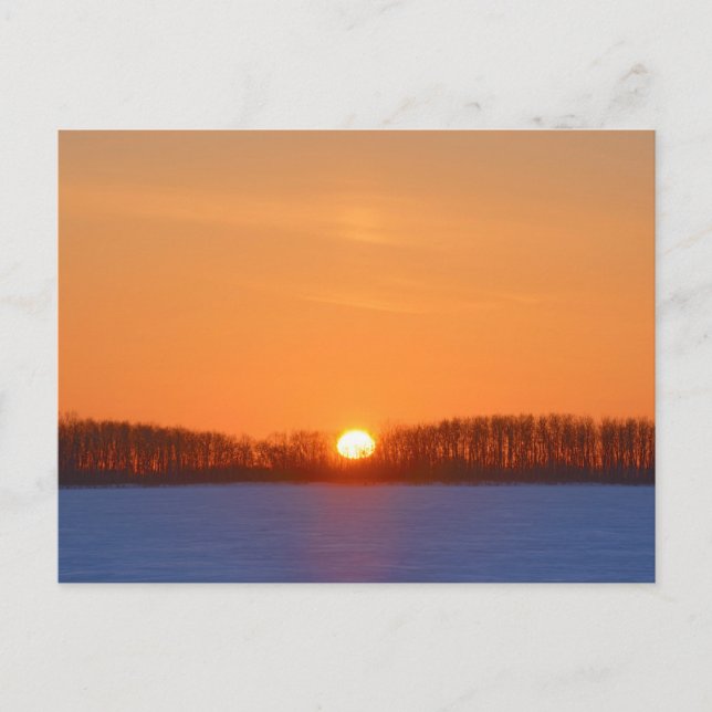 Carte Postale Soleil sur prairie | Manitoba, Canada (Devant)
