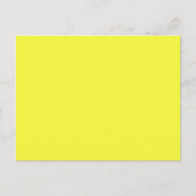 Carte Postale Solide clair jaune clair (Devant)