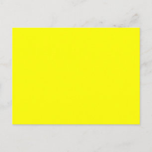 Carte Postale Solide Jaune Clair Parfait Pour Un Message Gai
