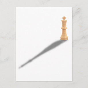 Carte Postale Solitaire Whiite King