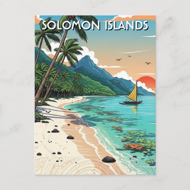 Carte Postale Solomon Islands Travel (Devant)