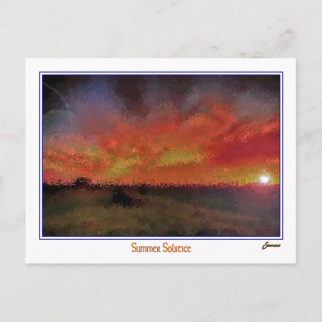 Carte Postale solstice d'été (Devant)