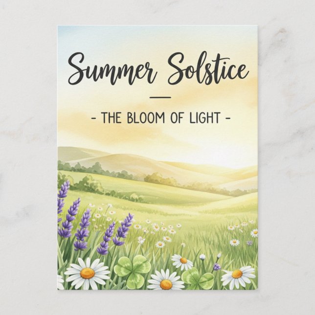 Carte Postale Solstice d'été (Devant)