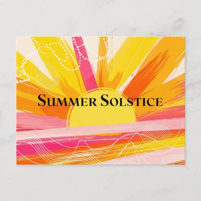 Carte Postale Solstice d'été (Devant)