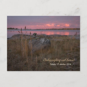 Carte Postale Soluppgång havet vid CC0760 Sideby Siipyy
