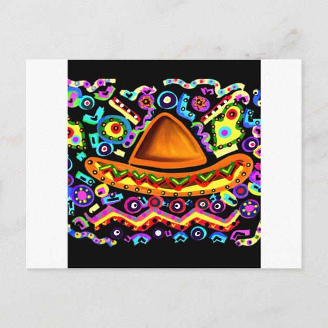 Carte Postale Sombrero mexicain (Devant)