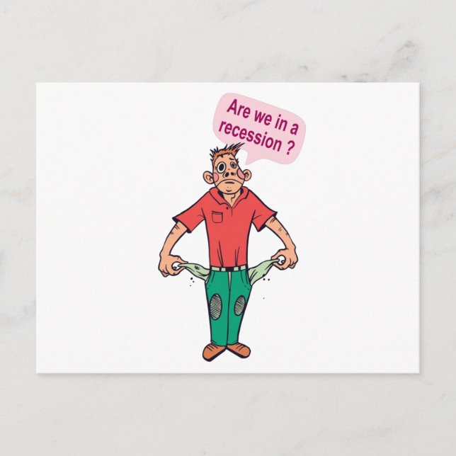 Carte Postale Sommes-nous en récession ? (Devant)