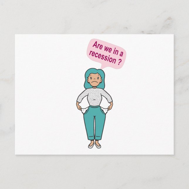 Carte Postale Sommes-nous en récession ? (Devant)