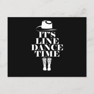 Carte Postale Son Line Dance Time Line Dancing Music Boots Cadea