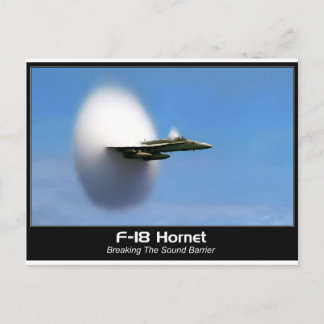 Carte Postale Sonic Boom F-18 Hornet