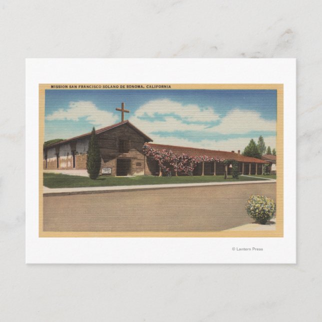 Carte Postale Sonoma, CA - Mission San Francisco Solano (Devant)