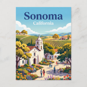 Carte Postale Sonoma Californie