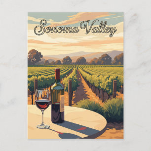 Carte Postale Sonoma Valley California Travel