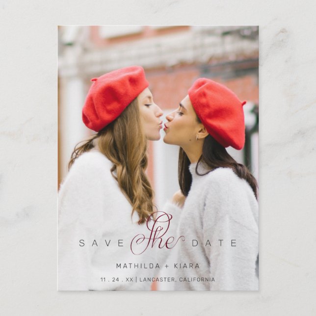 Carte Postale Sophisticated Photo Couple Lesbian Gay (Devant)
