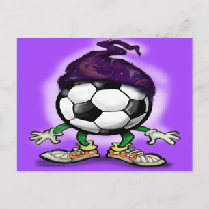 Carte Postale sorcier de football