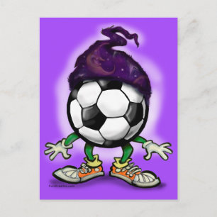 Carte Postale sorcier de football