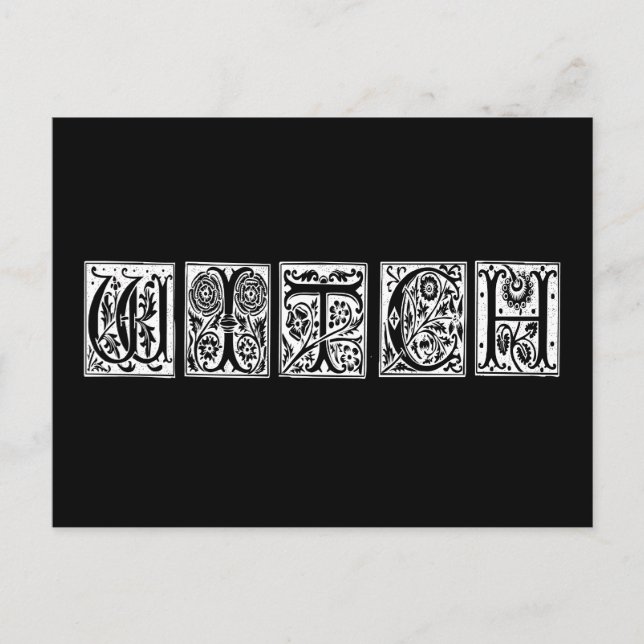 Carte Postale Sorcière blanche (Devant)