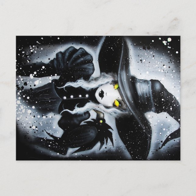 Carte postale Sorcière blanche (Devant)