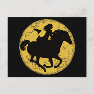 Carte Postale Sorcière chevauchant un cheval
