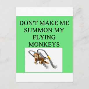 Carte Postale sorcière de la blague oz