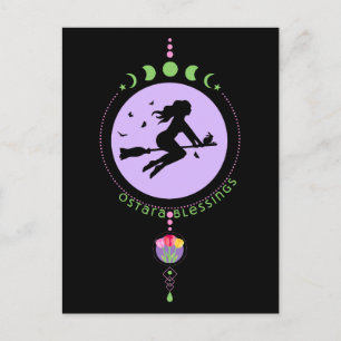 Carte Postale Sorcière des Bénédictions d'Ostara