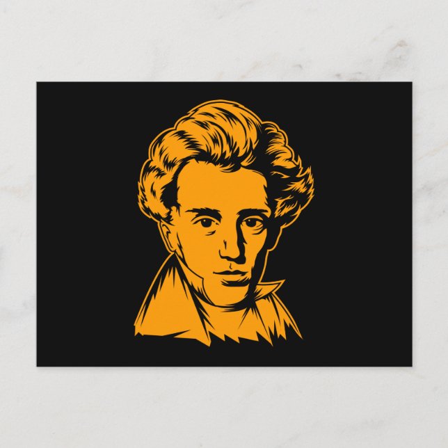 Carte Postale Soren Kierkegaard philosophie portra existentialis (Devant)