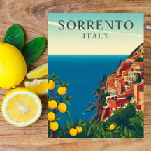 Sorrento, Italie Lemons Travel Retro