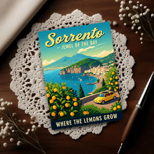 Carte Postale Sorrento, Italie : Un vintage des années 1960 