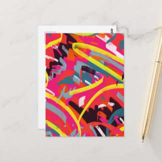 Carte Postale Sortie artistique en couleurs vives