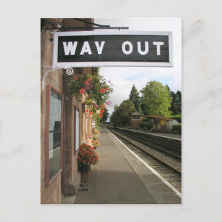 Carte Postale Sortie, Crowcombe Heathfield station Somerset
