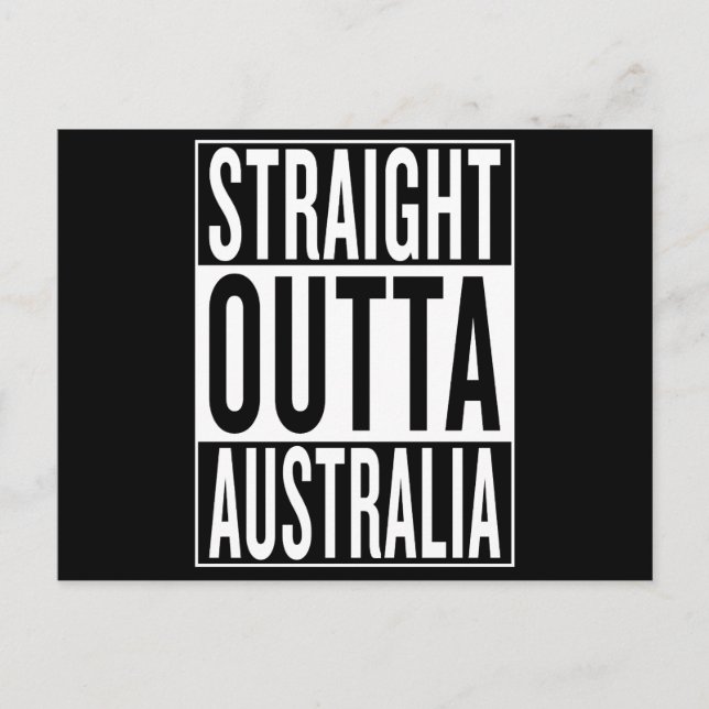 Carte Postale sortie directe d'Australie (Devant)