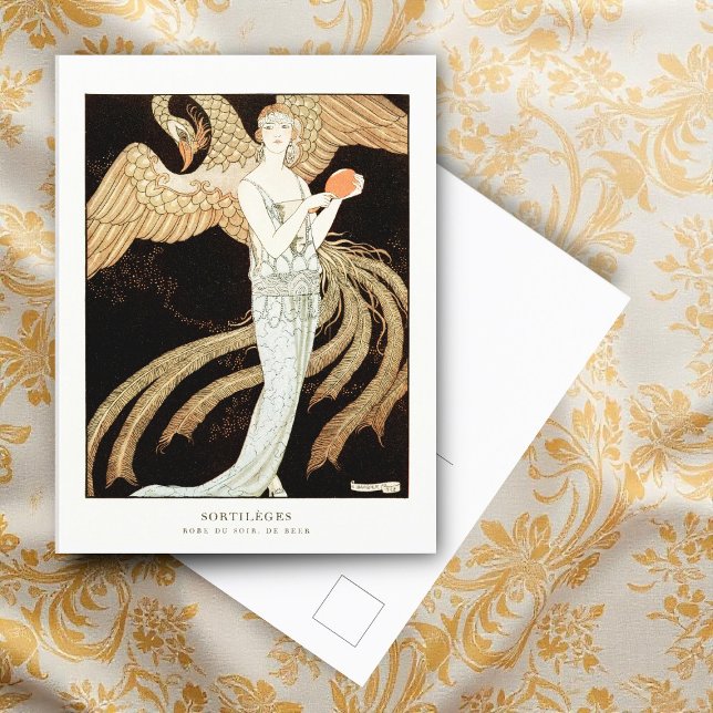 Carte Postale Sortilèges : Robe du soir de George Barbier (Créateur téléchargé)