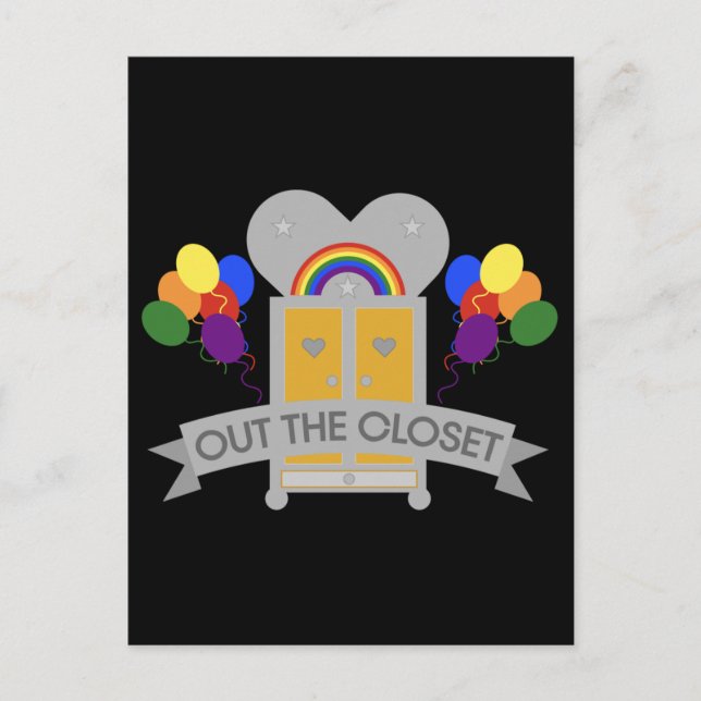 Carte Postale Sortir de la fête gay (Devant)
