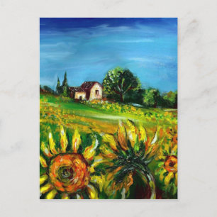CARTE POSTALE SOUFFRANCES ET CAMPAGNE EN TOSCANE