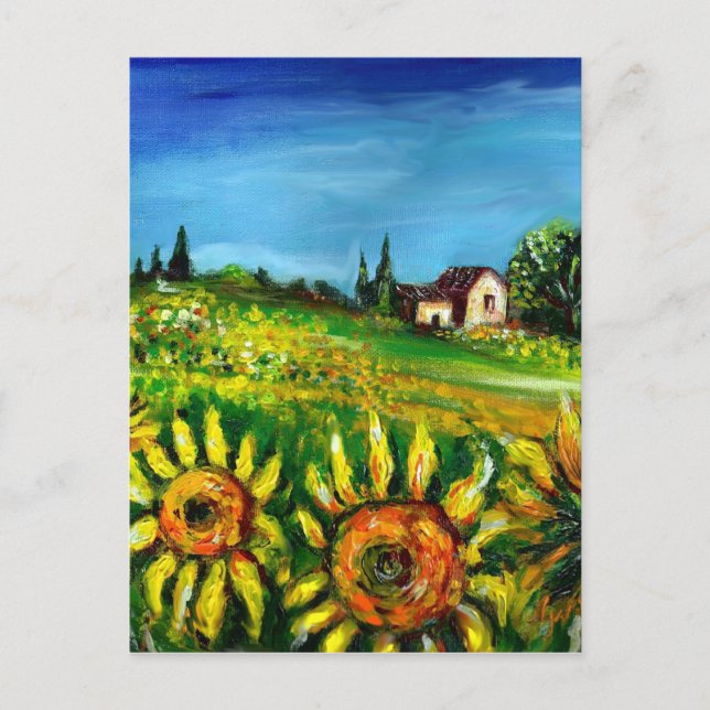 CARTE POSTALE SOUFFRANCES ET CAMPAGNE EN TOSCANE (Devant)