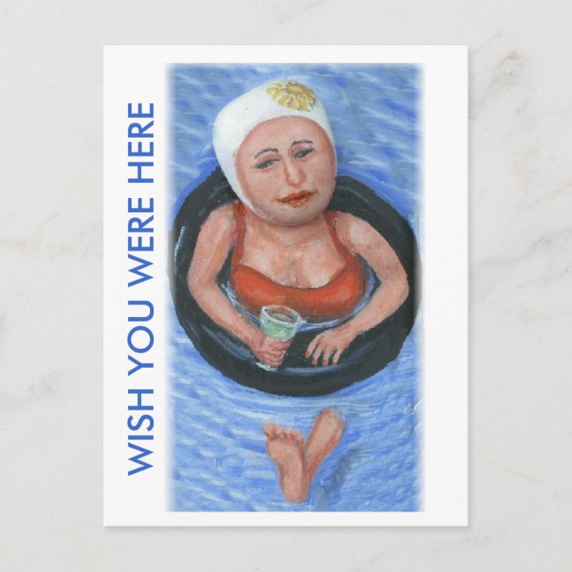CARTE POSTALE SOUHAITEZ QUE VOUS ÉTIEZ ICI (Devant)