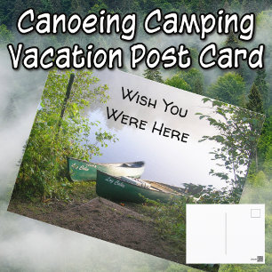 Carte Postale Souhaitez-Vous Été Ici Canoes Adventure Serene Lak
