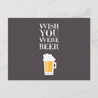 Carte Postale Souhaitez-Vous Être Bière ?