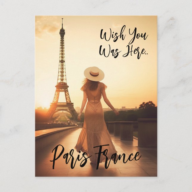 Carte Postale Souhaitez-Vous Être Ici Paris France (Devant)