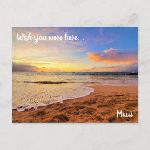 Carte Postale Souhaitez Vous Être Ici Sandy Beach