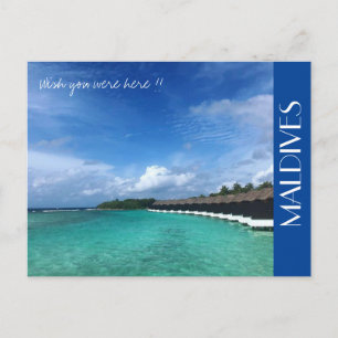 Carte Postale souhaits de bungalow maldives